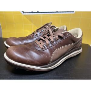 Puma Biodrive Leather Golf Shoes Sneakers Size 14 Brown